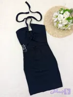 سارافون زنانه کبریتی فانتزی مشکی کد 6019