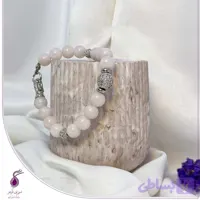 دستبند رز کوارتز صورتی با خرجکار سواروسکی کد B11