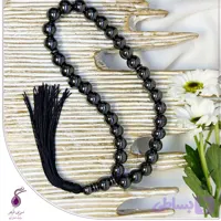 تسبیح سنگ حدید دودی 33 دانه