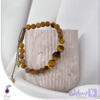 دستبند چشم ببر و فسیل مرجان کد B83