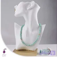 گردنبند آمازونیت با خرجکار نگین کد N27