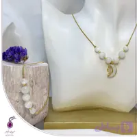 نیم ‌ست سنگ مون استون با آویز ماه کد S52