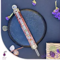 قلم انرژی پاکسازی هفت چاکرا با سنگ طبیعی کد E12
