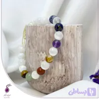 دستبند هفت چاکرا و سنگ سلنایت کد B63