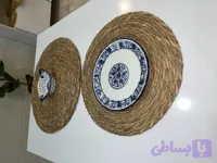 زیر بشقابی رومیزی حصیری