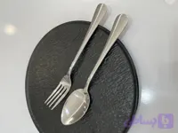 قاشق و چنگال استیل بدون طرح