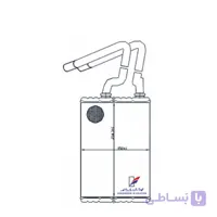 رادیاتور بخاری پژو 405 مدل دو تکه کوشش رادیاتور