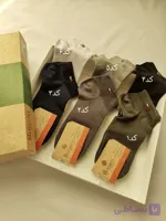 جوراب نخی مچی مردانه تک رنگ