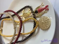 گردنبند زنانه ٤ تایی کنفی با چارم(آویز)دریایی