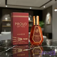 عطر ادکلن زنانه مردانه جورجیو آرمانی استرانگر ویت یو امبر فراگرنس ورد مدل پرود آف یو آمبر (Fragrance World Giorgio Armani Emporio Armani Stronger With You Amber) حجم 50 میل