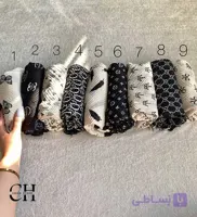 شال پلیسه طرحدار کد sh5