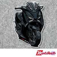 استیکر تزئینی طرح مشکی Xmax