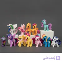 ست ۱۲ عددی فیگور پونی کوچولو (My Little Pony) مجموعه کامل Mane 12 مای لیتل پونی