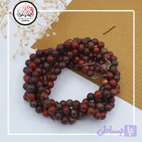 ریسه سنگ جاسپر قرمز سایز هشت