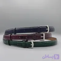 کمربند زنانه چرم طبیعی مدل ظریف برند چرم ریحانه