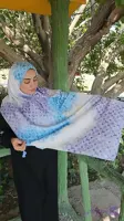 شال نخ مینیاتور طرح lv قواره 80*180 دو رو