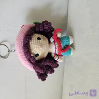 عروسک جاسوییچی بافتنی دختر شاه توتی دستباف با قلاب و کاموا مرغوب ایرانی