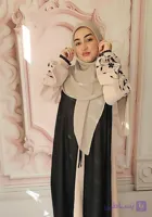 روسری پلیسه نخی تک رنگ قواره 130