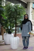 درختچه مصنوعی آمستل، ارتفاع 190 سانتی‌متر، تنه پلیمری طرح چوب