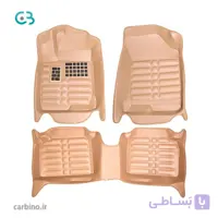 کفپوش پنج بعدی موهاوی رنگ کرمی AM