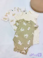 بادی پسرانه آستین کوتاه HEMA اورجینال تمام نخ وارداتی