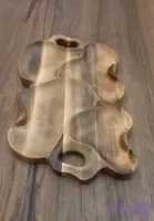 اردو خوری دسته دار طرح سینی ۴ خانه چوب گردو