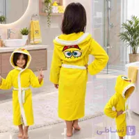 حوله پالتویی بچگانه طرح باب اسفنجی سایز ۷۰