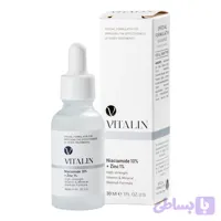 سرم Niacinamide نیاسینامید 10% + Zinc زینک 1% ویتالین VITALIN