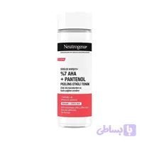 تونر پاک‌کننده صورت نوتروژینا مدل AHA 7% PANTENOL مناسب برای انواع پوست حجم 125 میلی‌لیتر
