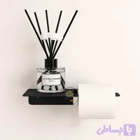 شلف فلزی پایه رول دستمال توالت مدرن و کاربردی کد zb41