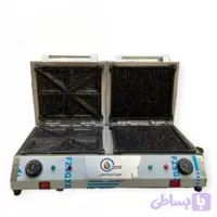 اسنک ساز مثلثی و ساندویچ میکر ساز شیاردار مرکب 2 کاره تک درب صنعتی
