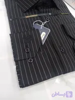 پیراهن مردانه دوخت صنعتی راه راه مدل کلاسیک