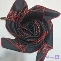 روسری ابریشم_قواره ۱۱۰_طرح دار_دوردست دوز_برند پیکاسو