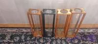 گلدان بامبو طرح لاله ای بلند ترکیب ترموود و شیشه کد MOT-60
