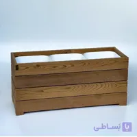 گلدان چوبی ترموود مستطیلی ضد اب مدلL90