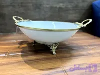 کاسه چینی گرد قطر ۳۲ سانت مناسب میوه‌خوری و پذیرایی