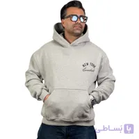 هودی سه نخ چاپی طوسی