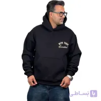 هودی سه نخ چاپی مشکی