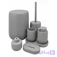 ست سرویس بهداشتی ۷ پارچه سبز نسکافه‌ای کد 755