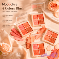رژگونه پودری 4 رنگ