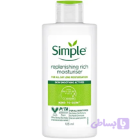 آبرسان مرطوب کننده سیمپل مدل moisturiser rich برای پوست خشک حجم ۱۲۵ میل