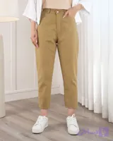 شلوار کتان مام استایل زنانه