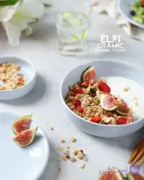 خورشت خوری(تک رنگ آبی طوسی)براق سرامیکی برند اِلفی
