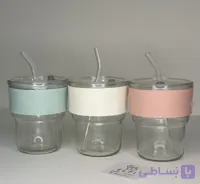 ماگ نی دار شیشه ای