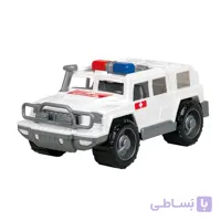 ماشین بازی زرین تویز مدل هامر آمبولانس جعبه ای i9 ir