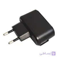 آداپتور 5 ولت 500mA ساده با خروجی USB مناسب برای شارژ چراغ قوه و لامپ شارژی