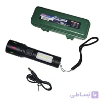 چراغ قوه زومدار رنگین کمانی با چراغ جانبی مدل RL-652T برند Ruilang