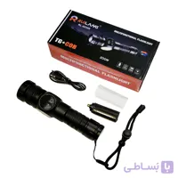 چراغ قوه زومدار RL-S2305 با COB و باتری قابل تعویض برند Ruilang