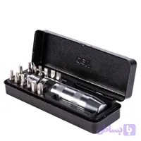 پیچ گوشتی چکشی دلی مدل DL8901 مجموعه 13 عددی