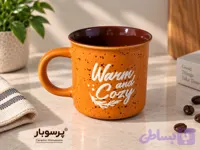 ماگ سرامیکی اسپکل نارنجی